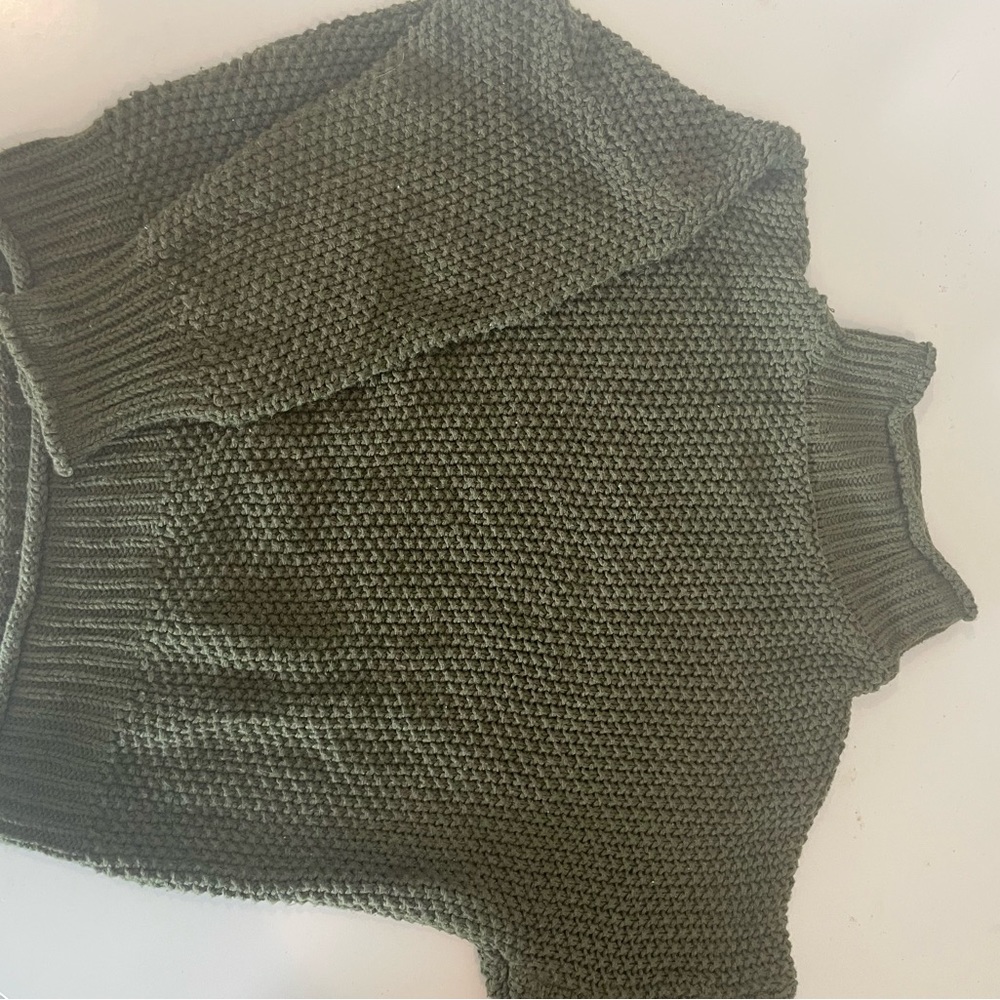 green Amazon Sweater full length